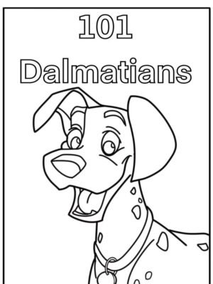Libro para colorear de 101 Dálmatas para imprimir y colorear 21 paginas