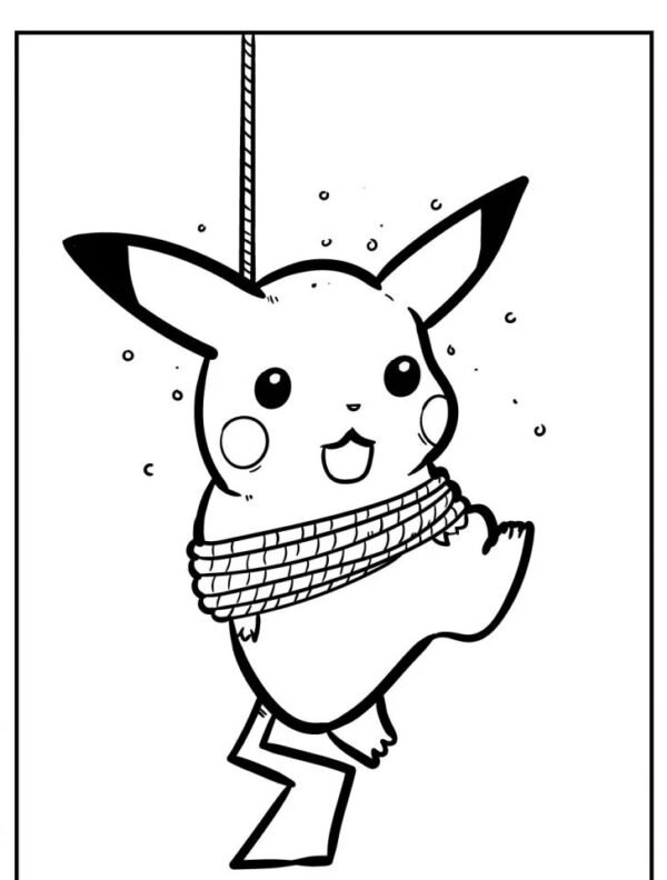 Libro para colorear de Pikachu - 45 paginas